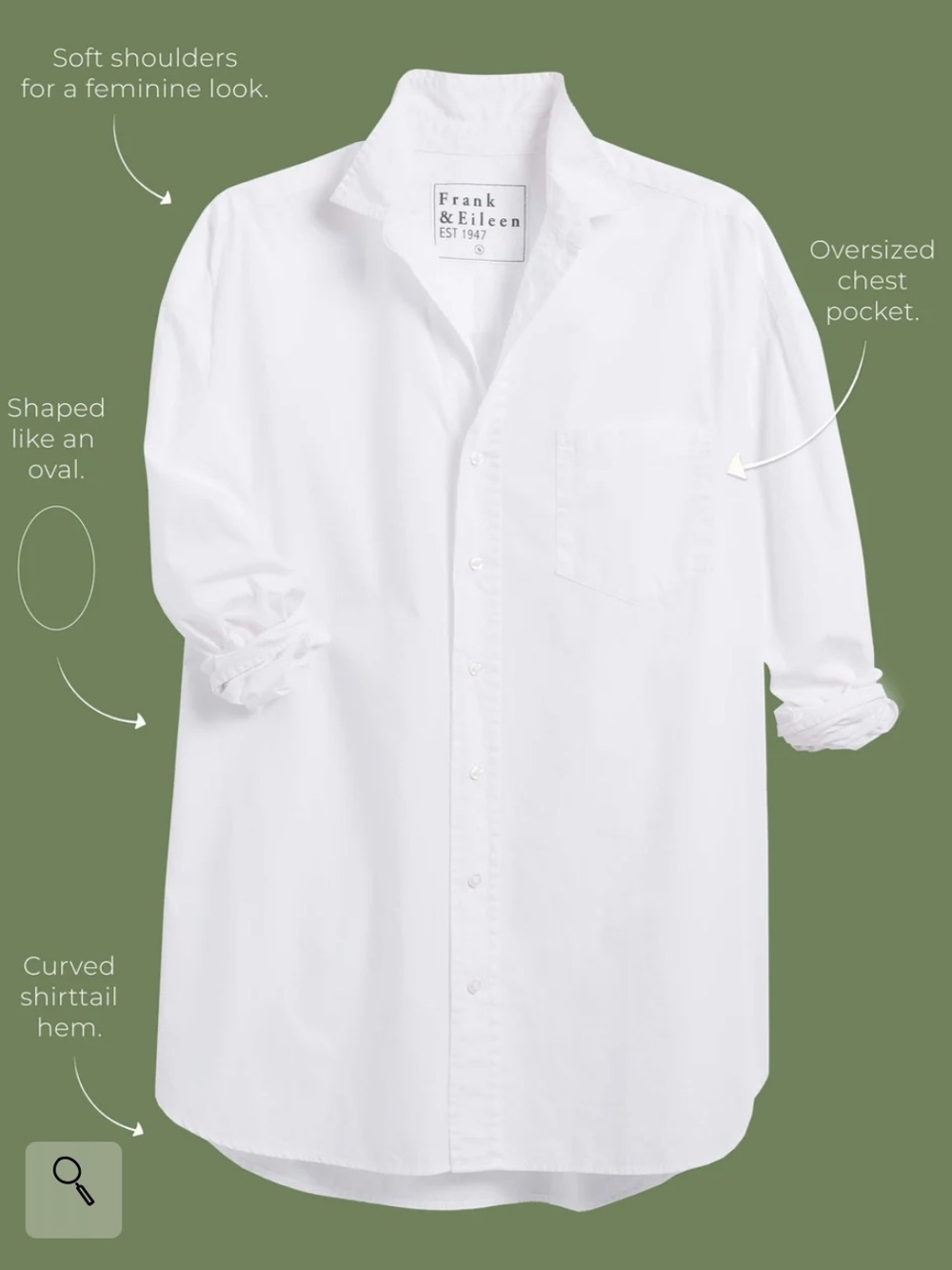 Frank & Eileen Shirley Oversized Button Up Shirt - Picture 4 of 8